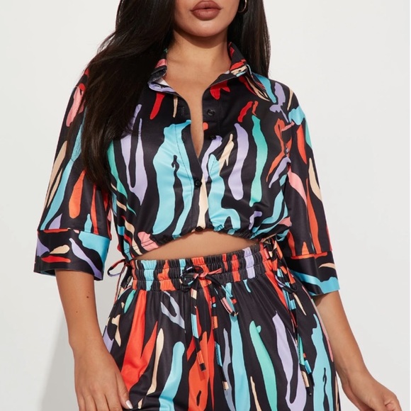 Pant set crop top - Picture 3 of 5